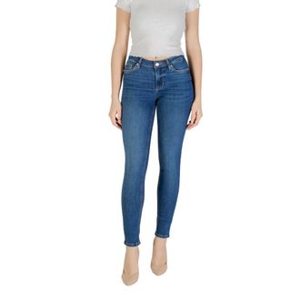 Liu Jo Jeans, Dames, Blauw, W31, Katoen, Blauwe Effen Dames Jeans Lente/Zomer