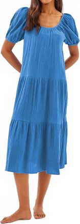 Lilly Pulitzer Zemini Maxi Cover-Up Dress In Sunwashed Blue