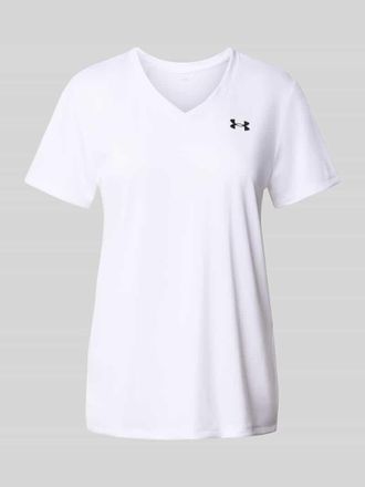 Under Armour T-Shirt mit Label-Print in Weiss, Größe XS