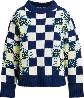Essentiel Maglione con ricamo - Blu