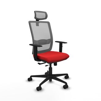 Piqueras y Crespo Sedia Ergonomica Piqueras Y Crespo Haches Nero Supporto Collo Lombare