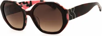 Kate Spade New York Ladies Black Round Sunglasses KSFLYNNIEGS