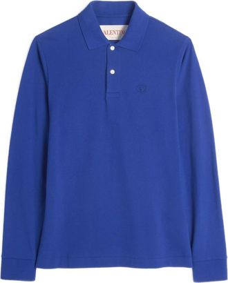 Valentino Garavani Polo con ricamo VLogo - Blu