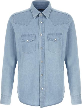 Tom Ford Light Blue Western Shirt