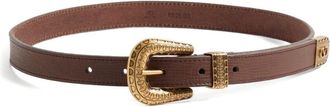 Valentino Garavani Vlogo Signature Leather Belt
