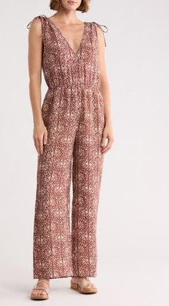 Faherty Jules Shoulder Tie Jumpsuit in Sausalito Sunset at Nordstrom Rack, Size Xx-Small