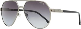 Carrera Mens Polarized Pilot Sunglasses 1067/S KJ1WJ Ruthenium/Black 62mm