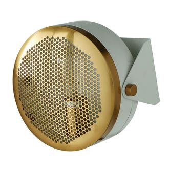 Signature Aplique de metal blanco y dorado - A22 cm