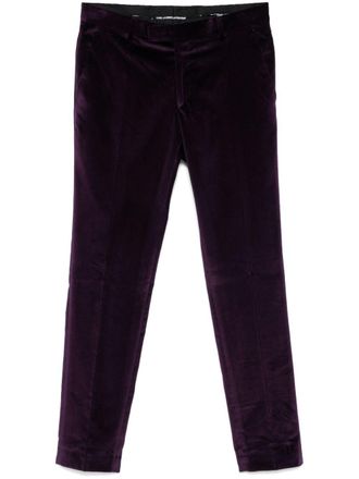 Karl Lagerfeld Fluwelen broek - Paars