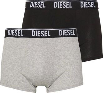 Diesel Mens Diesel UMBX-Shawn Boxers Two Pack - Grey - Size: 33/32/32