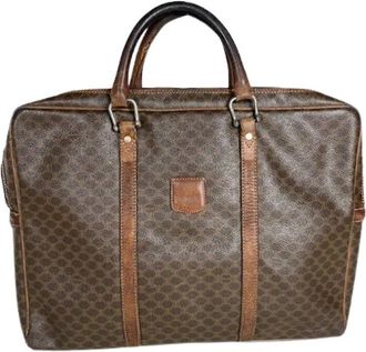 Celine Pre-owned Handbags, female, Brown, Size: ONE SIZE Pre-owned Vintage Leather Handbag