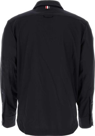 Thom Browne Mens Wool Shirt Black