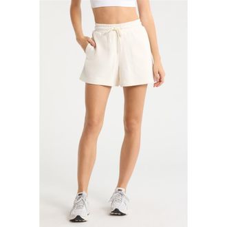 Sweaty Betty Revive Boxy Shorts Joggers in Dove White at Nordstrom, Size Xx-Large