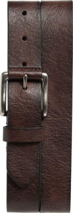 Nordstrom Rack Roller Buckle Leather Belt in Brown at Nordstrom Rack, Size 34