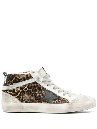 Golden Goose Mid Star Horsy Upper Suede Toe And Spur Leather Star An