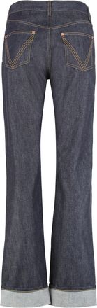 Bottega Veneta Womens Straight-Leg Jeans Indigo Cotton