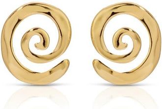 Ettika Aura Swirl Stud Earrings in Gold at Nordstrom