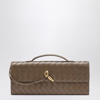 Bottega Veneta Andiamo clutch in beige Pinecone