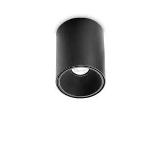 Ideal Lux Nitro Round Led Cob Bridgelux 10 W 28&deg; 950 Lm 2700 K Alimentatore Incluso Nero D.8cm