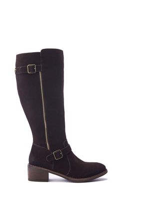 Moda in Pelle Moda in Pelle Womens Senlis Dark Brown Boots Suede - Size EU 38