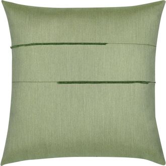 Elaine Smith Micro Fringe Square Indoor & Outdoor Square Woven Accent Pillow with chenille accents in Meadow at Nordstrom, Size 20X20