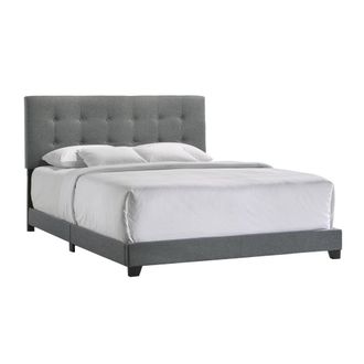 Intercon Addyson King UPH Bed in Addyson Gunmetal Fabric