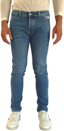Roy Rogers Jeans, Heren, Blauw, W35, Katoen, Slim-fit Jeans