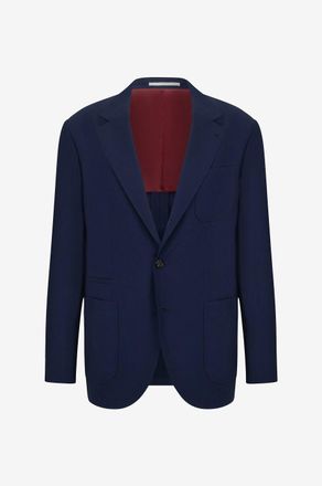 Brunello Cucinelli Leichter Blazer aus Schurwolle und Seide
