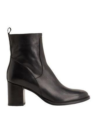 8 by YOOX LEATHER ROUND-TOE ANKLE BOOT
