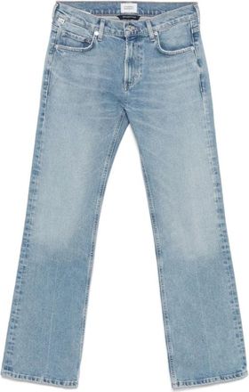 A Gold E Jeans, Dames, Blauw, W28, Denim, Blauwe Denim Jeans voor Vrouwen