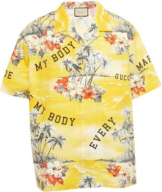 Gucci Camicia a fiori - Giallo