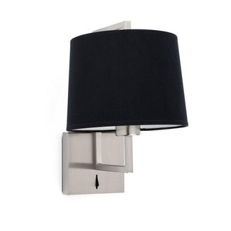 Netlighting Frame Wall Light with Shade Nickel E27 in Grey