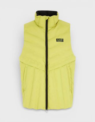 Emporio Armani Mens EA7 Emporio Armani Lightweight Gilet Golden Lime - Yellow - Size: 38/Regular