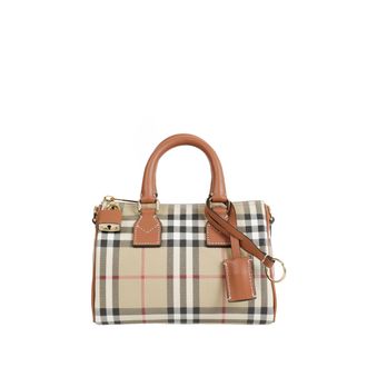 Burberry Mini Check Bowling Bag