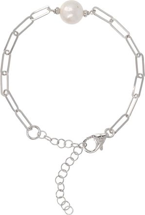 Autentica Cultured Pearl Paperclip Link Bracelet