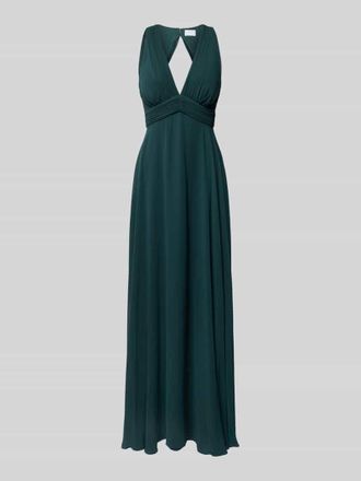Jake*s Abendkleid mit Cut Out im R&uuml;cken in Dunkelgruen, Gr&ouml;&szlig;e 32
