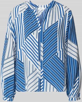 s.Oliver Red Label Relaxed Fit Langarmbluse aus Viskose-Mix in Bleu, Gr&ouml;&szlig;e 34