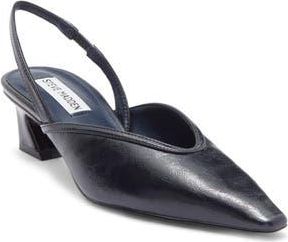 Steve Madden Haleigh Slingback Pump in Navy Pat at Nordstrom Rack, Size 8.5