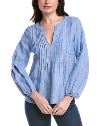 Tommy Bahama Coastalina Pintuck Linen Peasant Top