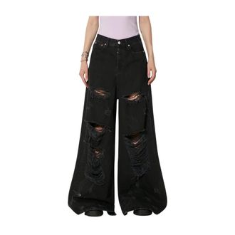 VETEMENTS Dames, Jeans, Zwart, Maat: W26