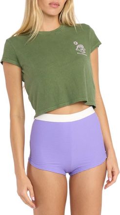 Billabong Oceans Greatest Cotton Graphic Baby Tee in Luv Army at Nordstrom, Size Medium