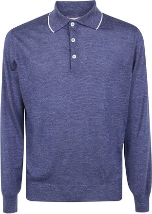 Brunello Cucinelli Long Sleeves Polo Shirt