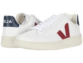Veja V-12 Athletic Shoes Extra/White/Marsala/Nautico : EU 41 (US Mens 8 - US Womens 10) Medium, Leather