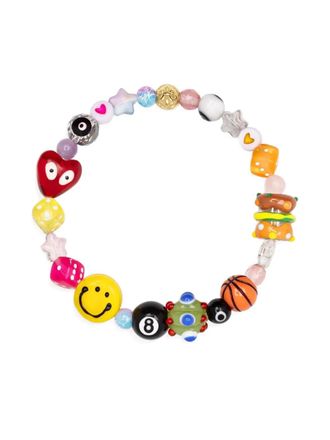 Nialaya Bracciale Happy Life con perle - Bianco