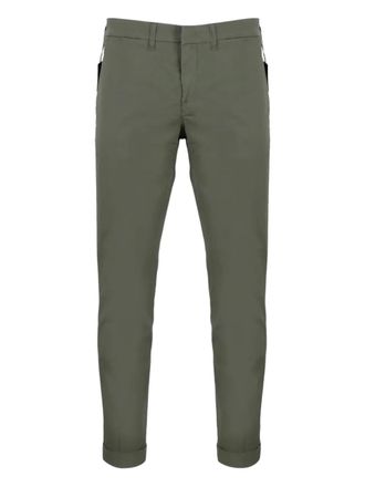 Fay cuffed cotton pants - Green