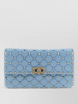Valentino Garavani rockstud spike chain strap clutch bag
