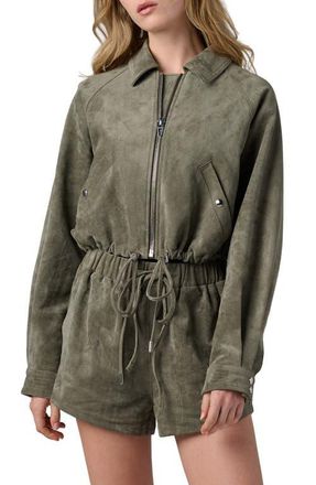 Blank NYC Faux Suede Jacket in Desert Sage at Nordstrom, Size X-Small