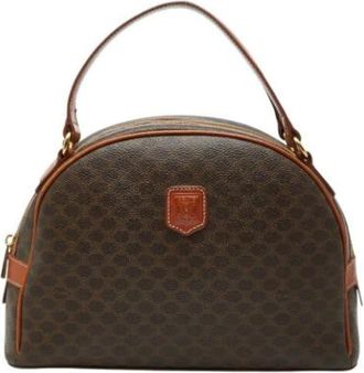 Celine Pre-owned Macadam Handtas - Dames - Vintage Handtas - Bruin - ONE Size - Leer - Vintage