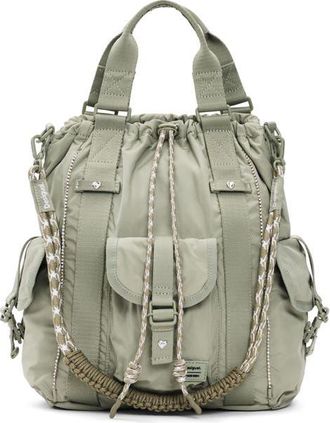 Desigual Medium Convertible Backpack in Khaki at Nordstrom