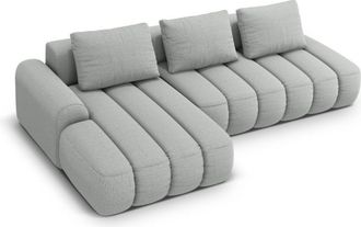 CXL by Christian Lacroix Sof&aacute; cama esquinero con ba&uacute;l 4 plazas tejido estructural gris claro